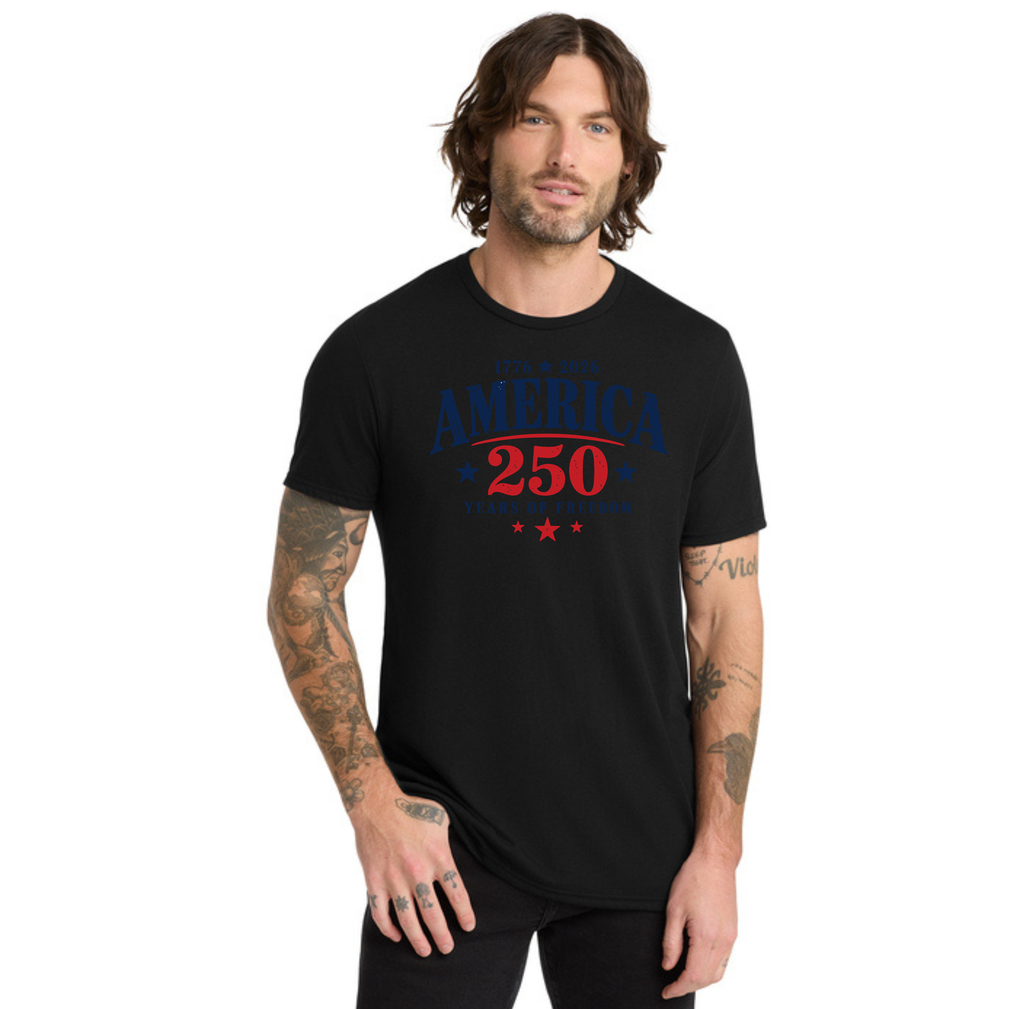 America 250 Tri-Blend Tee — Allmade® (Unisex & Women's) — Weekend Special