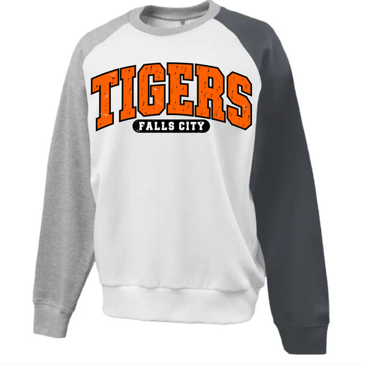 Tigers Falls City Raglan Fleece