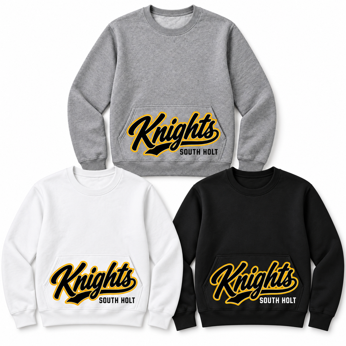 South Holt Knights Script Spirit Sweatshirt