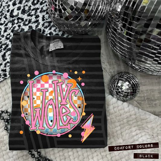 Wolves Neon Bright Circle