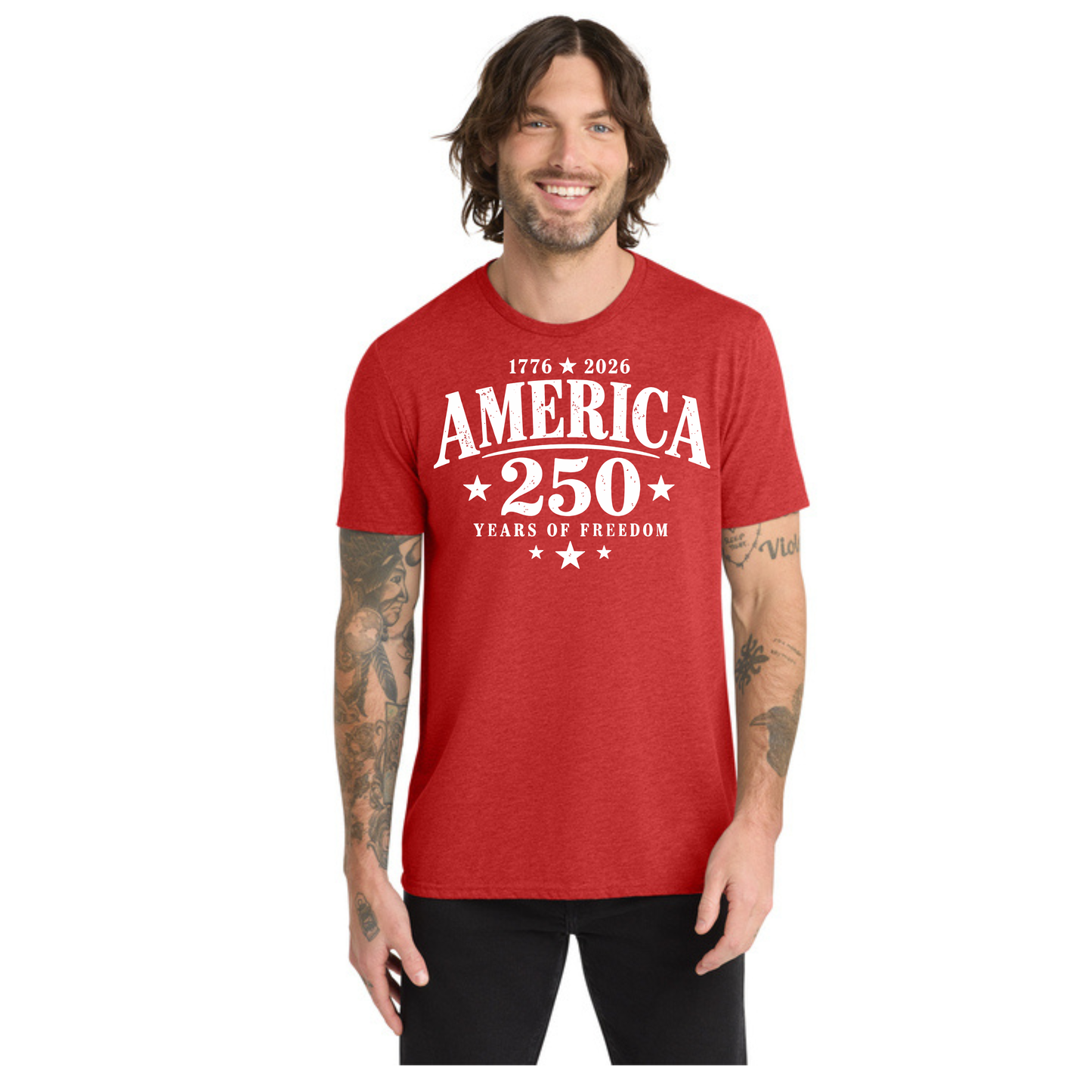 America 250 Tri-Blend Tee — Allmade® (Unisex & Women's) — Weekend Special