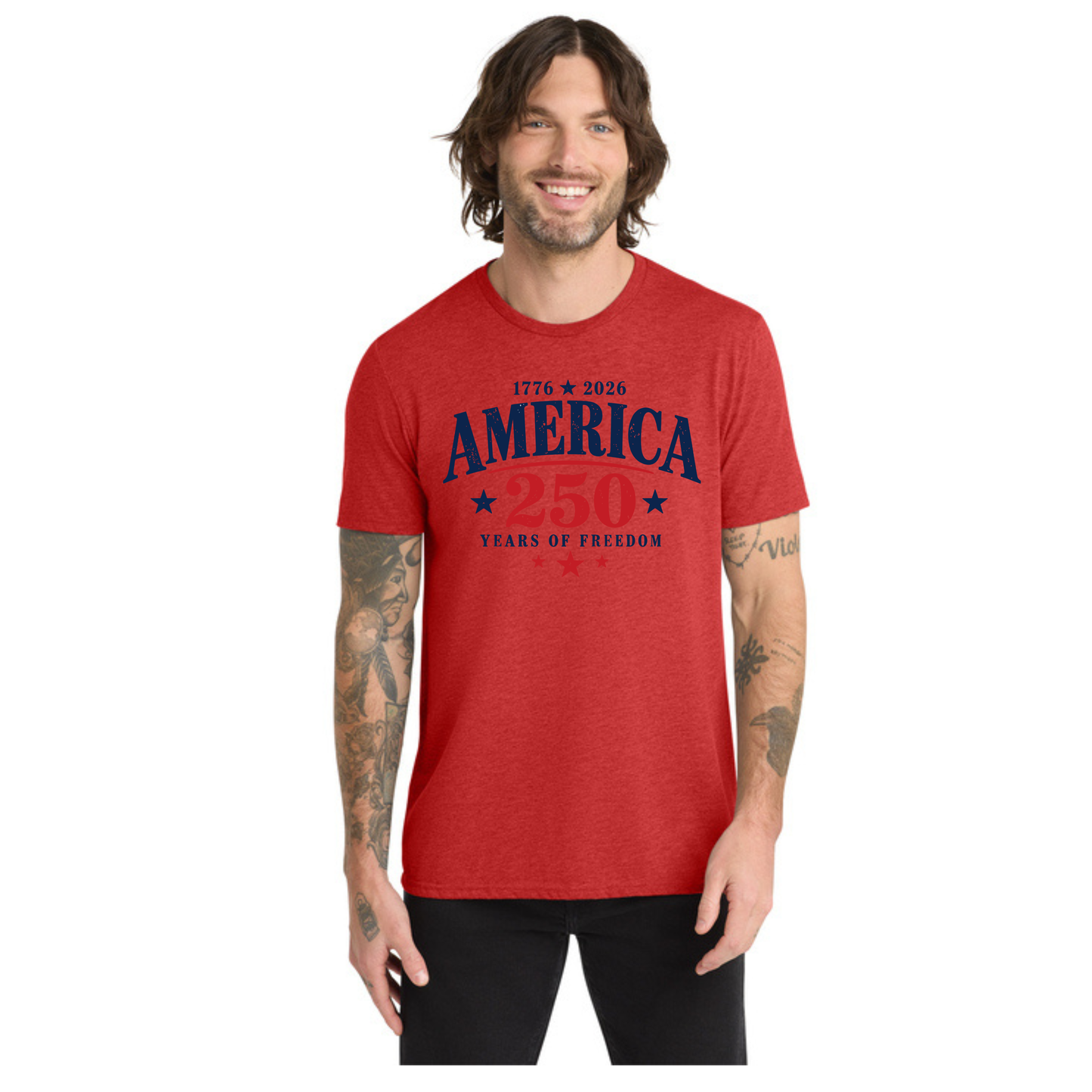 America 250 Tri-Blend Tee — Allmade® (Unisex & Women's) — Weekend Special