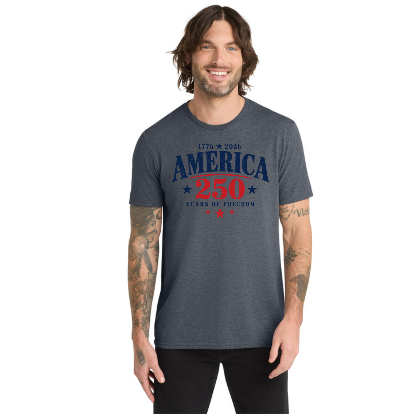 America 250 Tri-Blend Tee — Allmade® (Unisex & Women's) — Weekend Special
