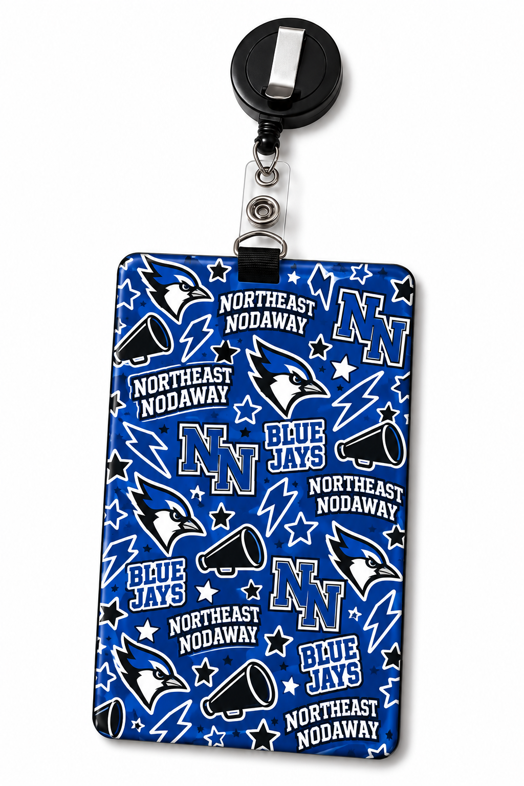 Northeast Nodaway Blue Jays ID Badge Holder