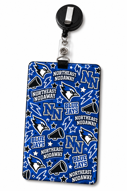 Northeast Nodaway Blue Jays ID Badge Holder