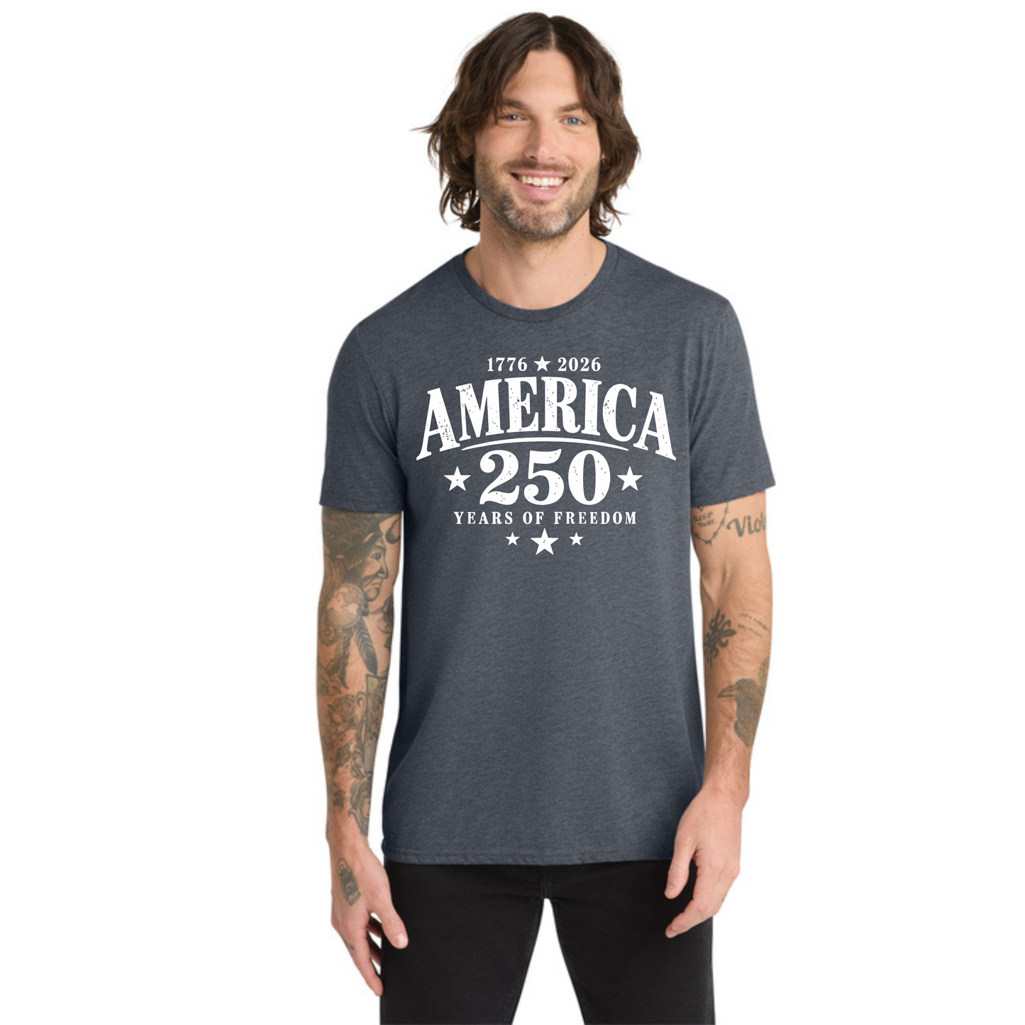 America 250 Tri-Blend Tee — Allmade® (Unisex & Women's) — Weekend Special