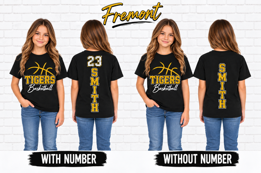 Youth Fremont Tigers Personalized Basketball