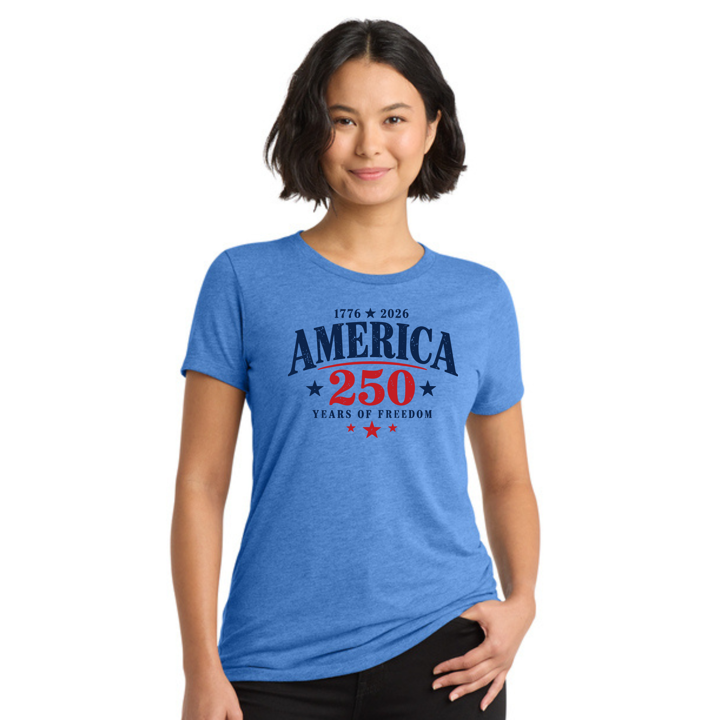 America 250 Tri-Blend Tee — Allmade® (Unisex & Women's) — Weekend Special