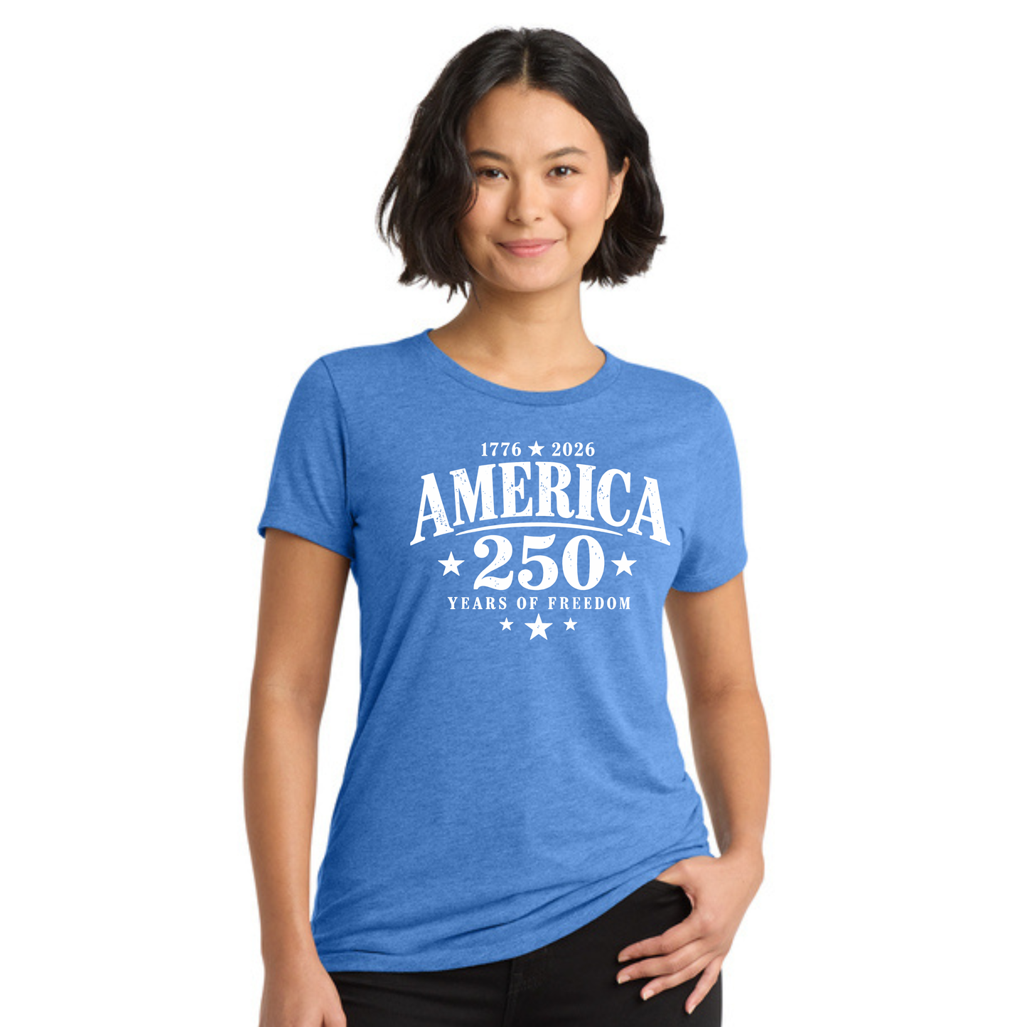 America 250 Tri-Blend Tee — Allmade® (Unisex & Women's) — Weekend Special