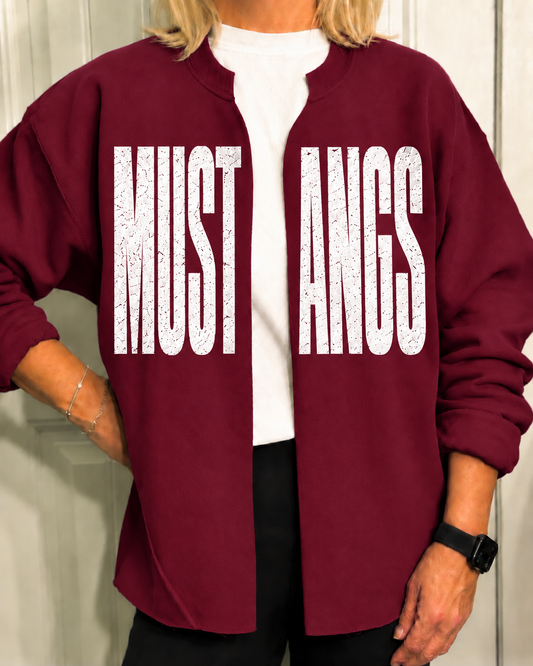 Shenandoah Mustangs Split-Neck Sweatshirt