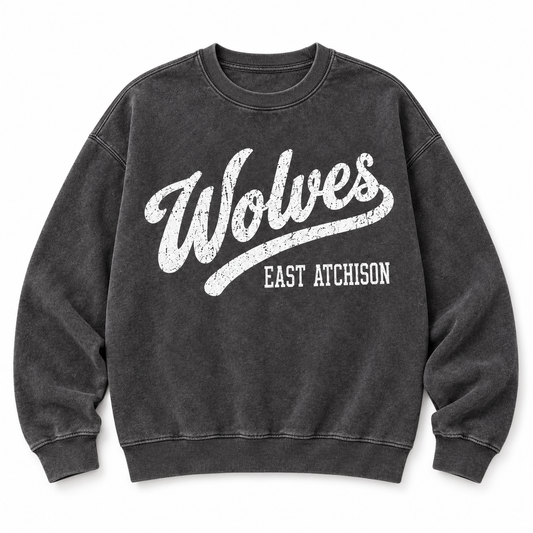 East Atchison Wolves Vintage Script Sweatshirt