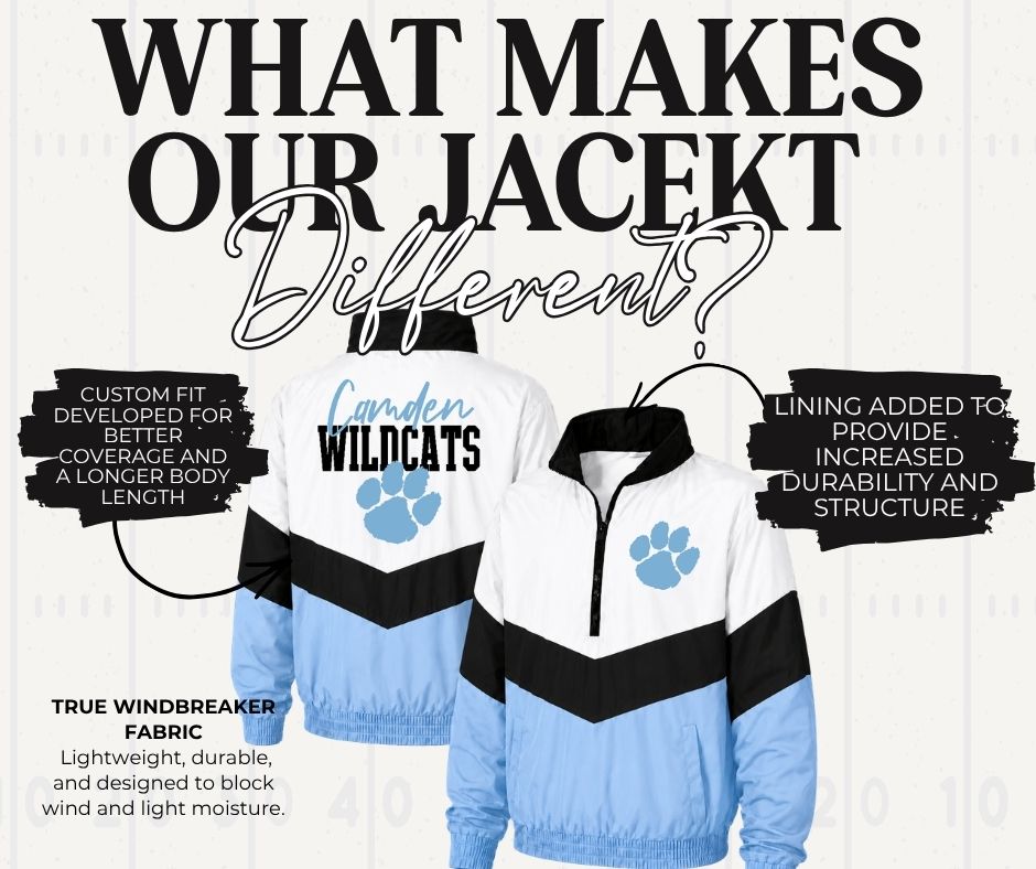 Retro Varsity Windbreaker — Custom Pre-Order (The Sideline Windbreaker)