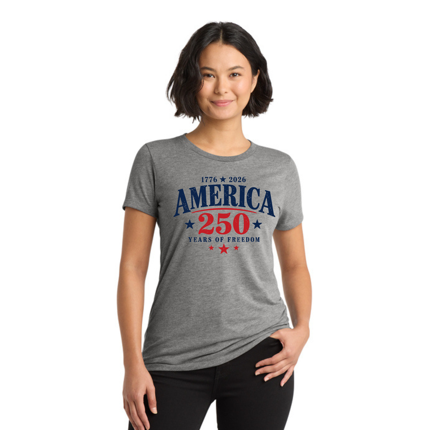 America 250 Tri-Blend Tee — Allmade® (Unisex & Women's) — Weekend Special