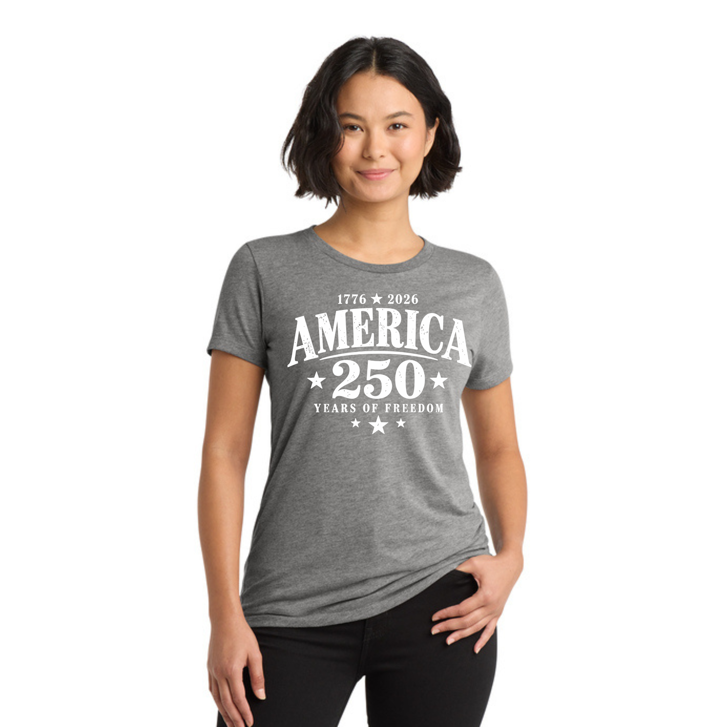 America 250 Tri-Blend Tee — Allmade® (Unisex & Women's) — Weekend Special