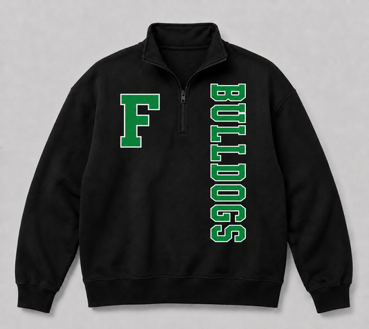 Fairfax Bulldogs Quarter Zip Sweatshirt