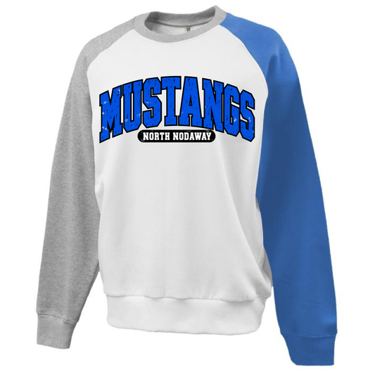 Mustangs North Nodaway Raglan Fleece