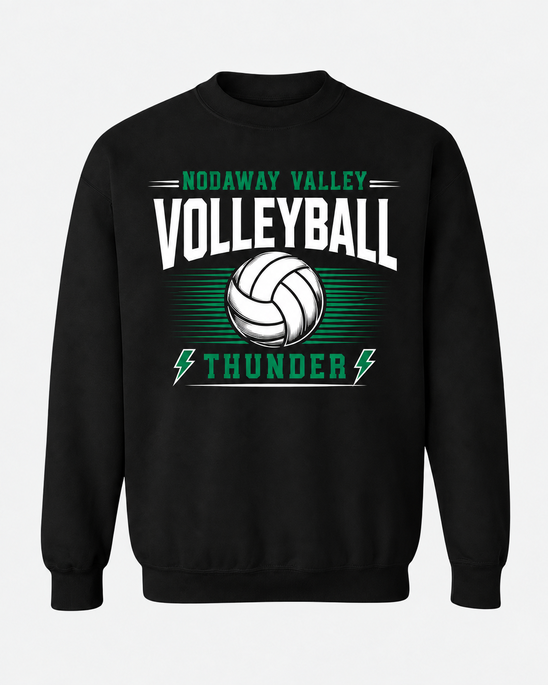 Nodaway Valley Thunder Volleyball Spirit Wear - Arched Script
