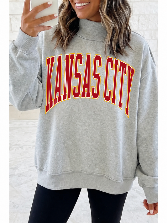 Game Day Mock Neck Reversible Sweatshirt — PREORDER