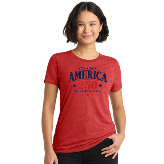 America 250 Tri-Blend Tee — Allmade® (Unisex & Women's) — Weekend Special