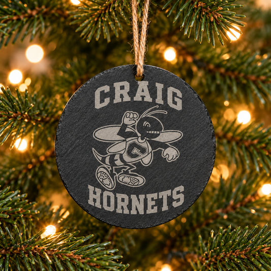 Hornets Craig Slate Ornament