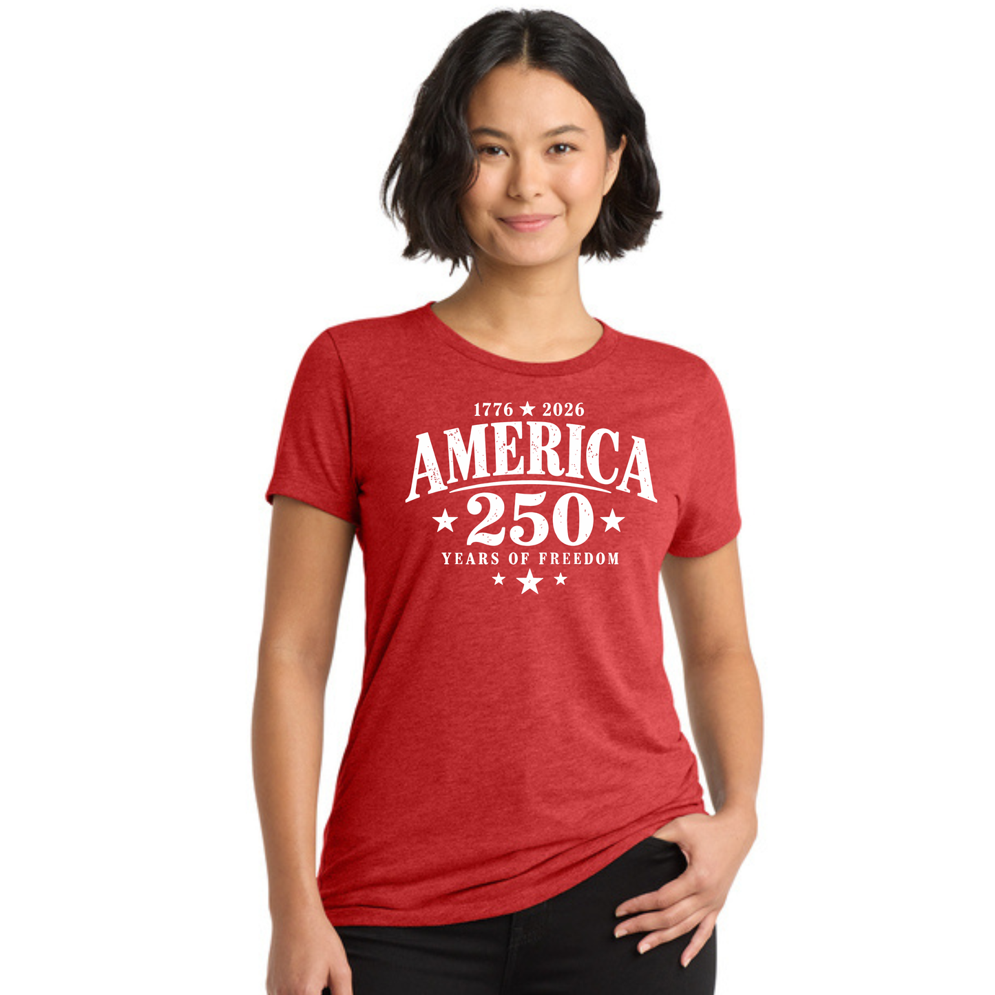 America 250 Tri-Blend Tee — Allmade® (Unisex & Women's) — Weekend Special