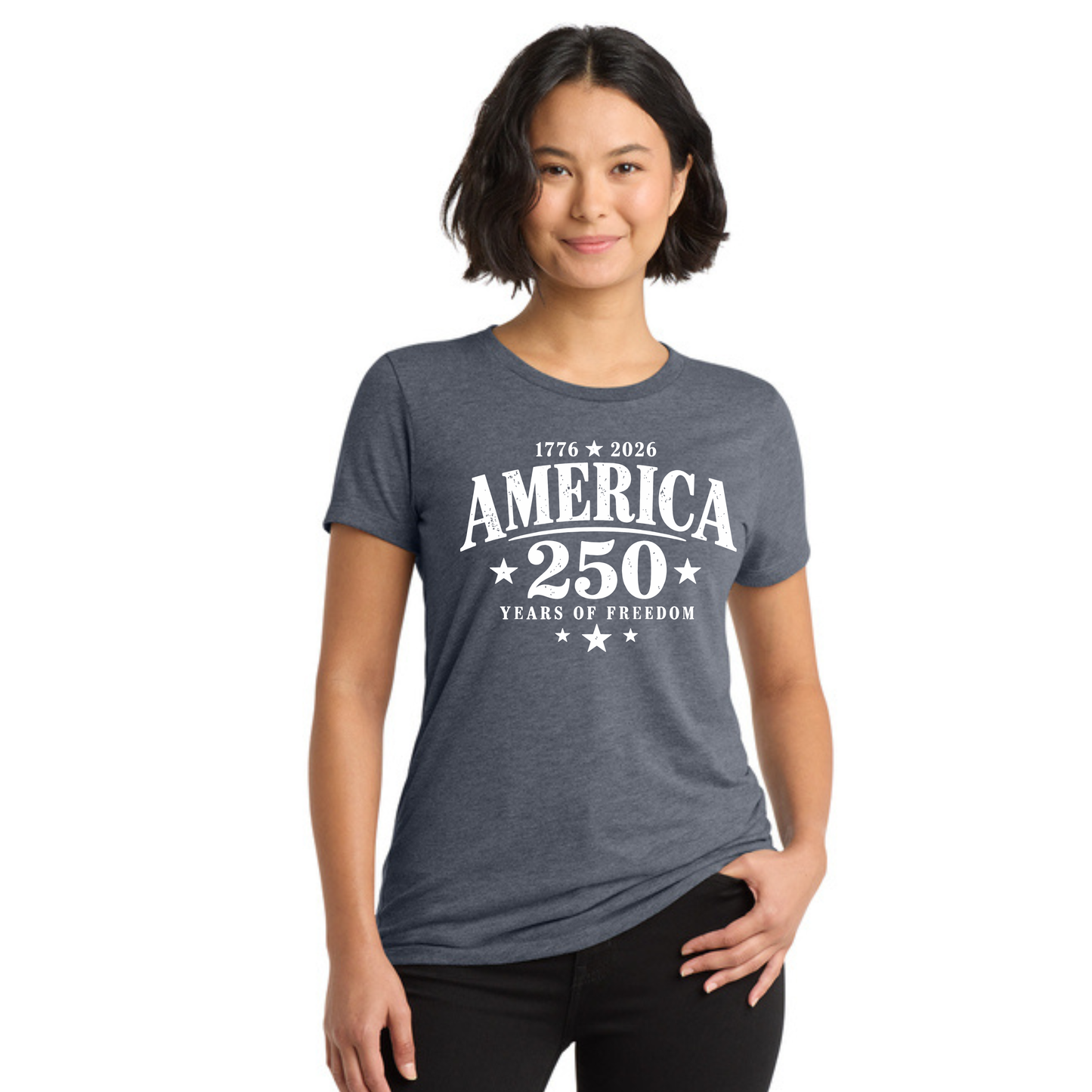America 250 Tri-Blend Tee — Allmade® (Unisex & Women's) — Weekend Special