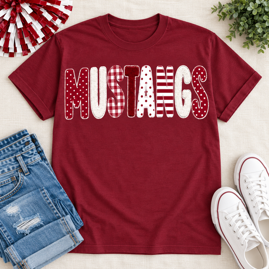 Shenandoah Mustangs Faux Chenille Tee