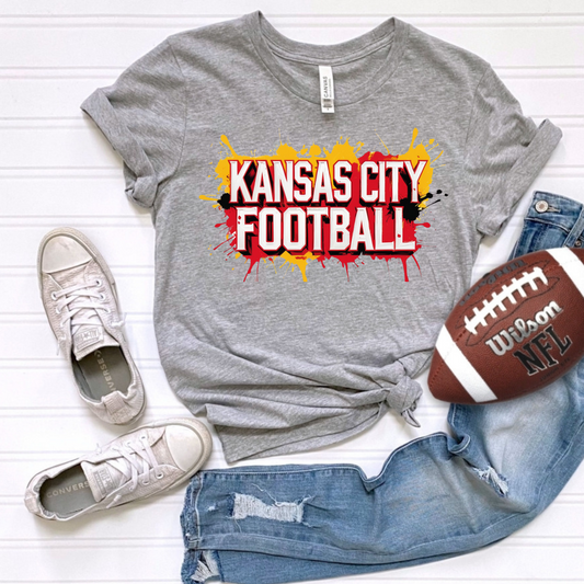 KC Football Paint Splatter