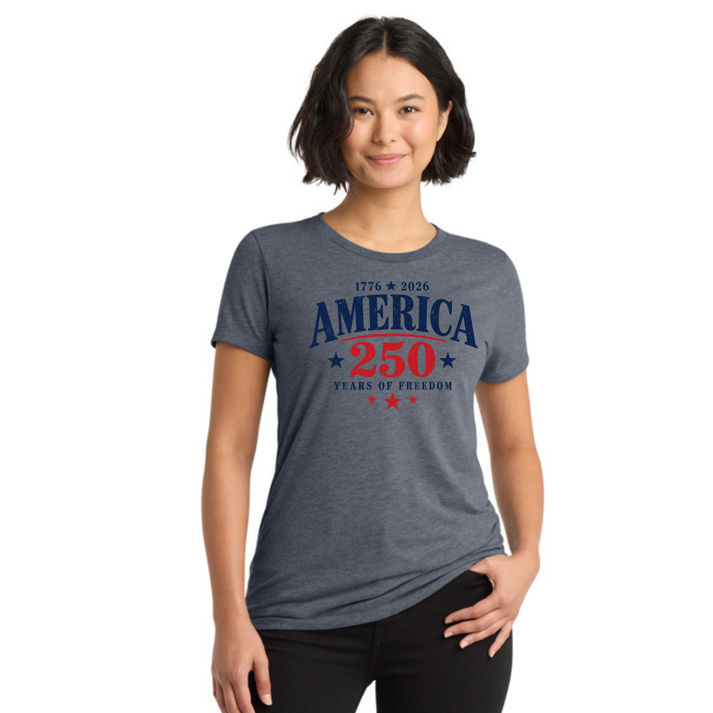 America 250 Tri-Blend Tee — Allmade® (Unisex & Women's) — Weekend Special