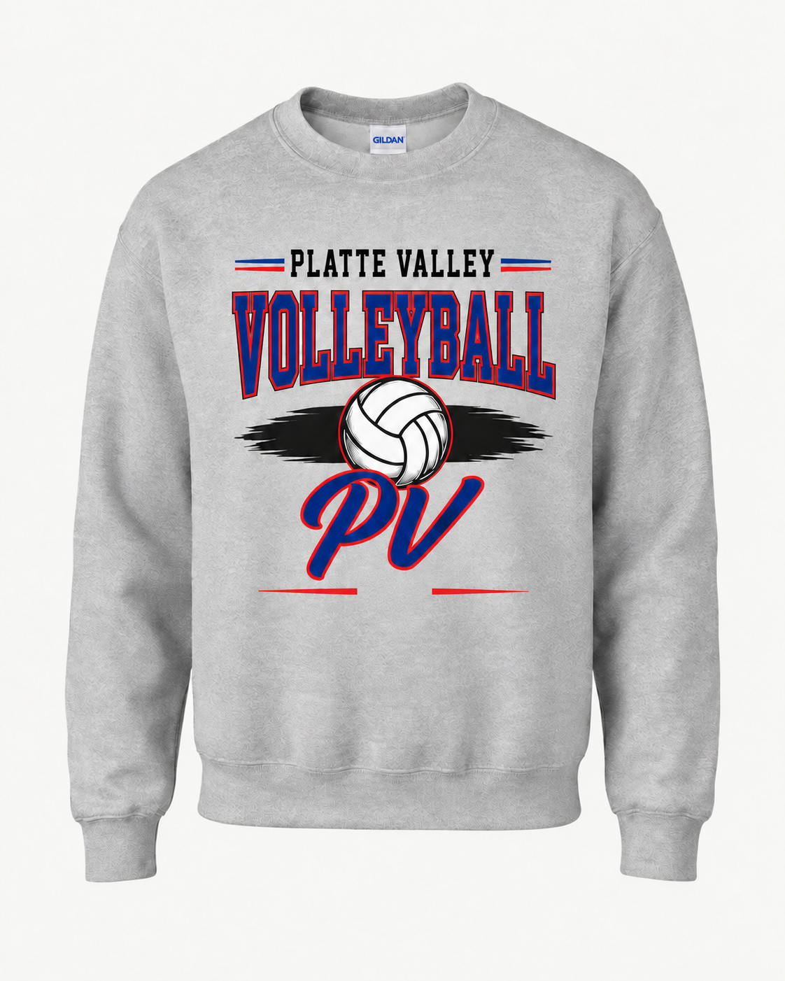 Platte Valley Volleyball Spirit Wear - Retro Lines