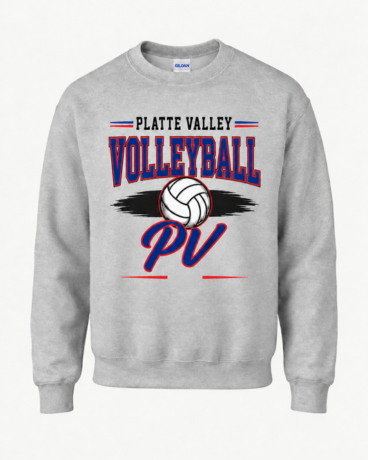 Platte Valley Volleyball Spirit Wear - Retro Lines