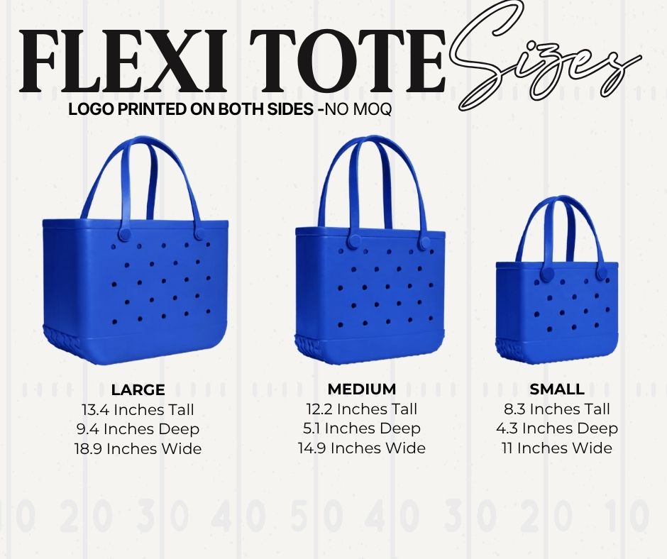 Flexi Tote — Custom Pre-Order (Your Logo, Both Sides)