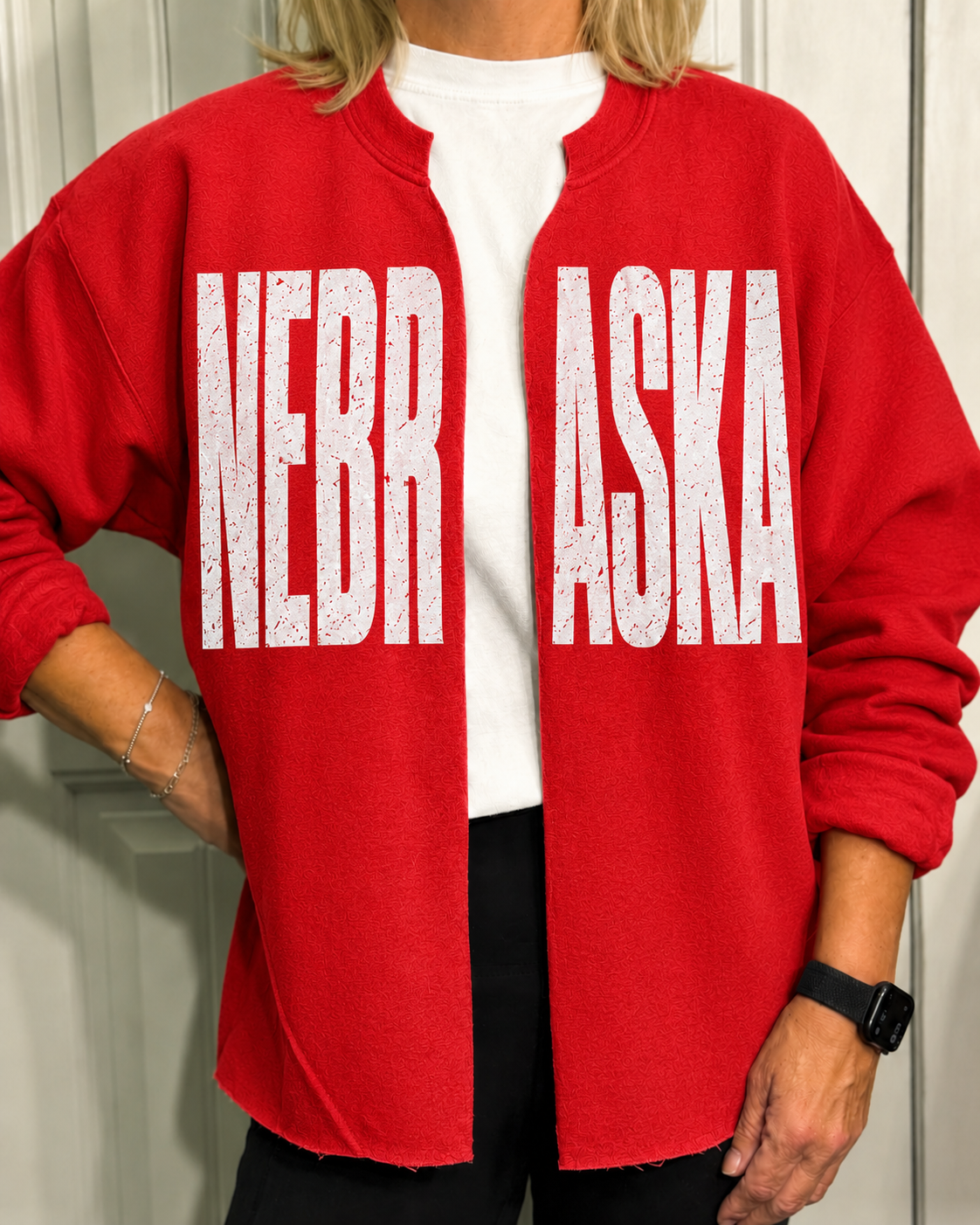 Custom School Spirit Split-Neck Sweatshirt | Your Mascot, Your Colors