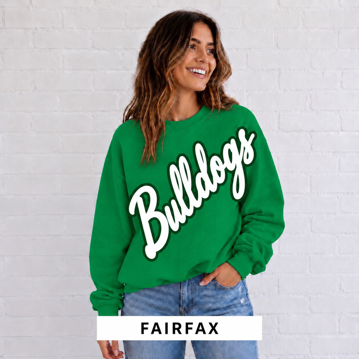 Fairfax Bulldogs Script Mascot Sweatshirt