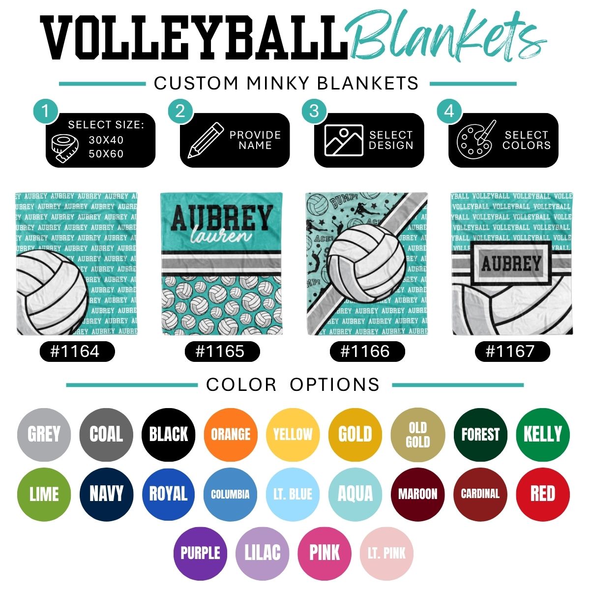 Custom Sports Minky Blanket — Personalized (Your Name, Design & Colors)
