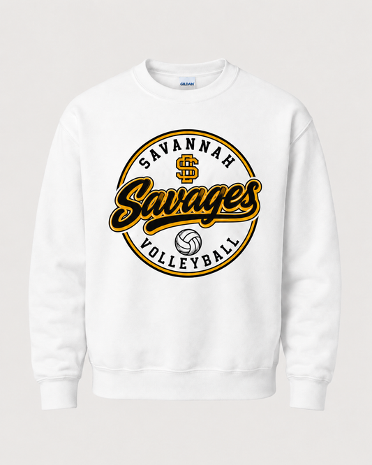Savannah Savages Volleyball Spirit Wear - Circle Badge