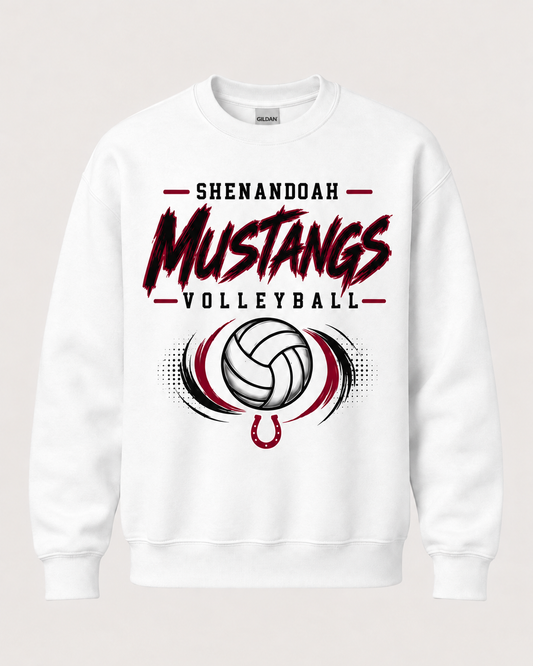 Shenandoah Mustangs Volleyball Spirit Wear - Brushstroke