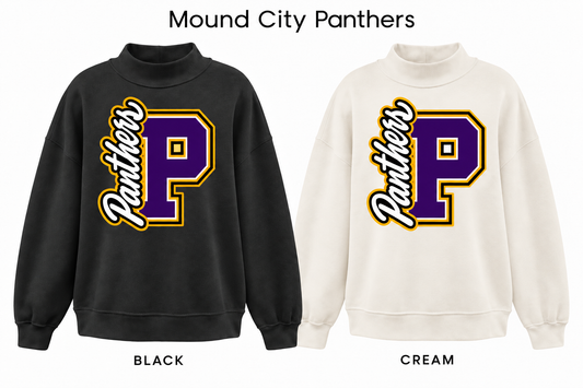 Mound City Panthers Mockneck - Pick Your Design - Pre-Order