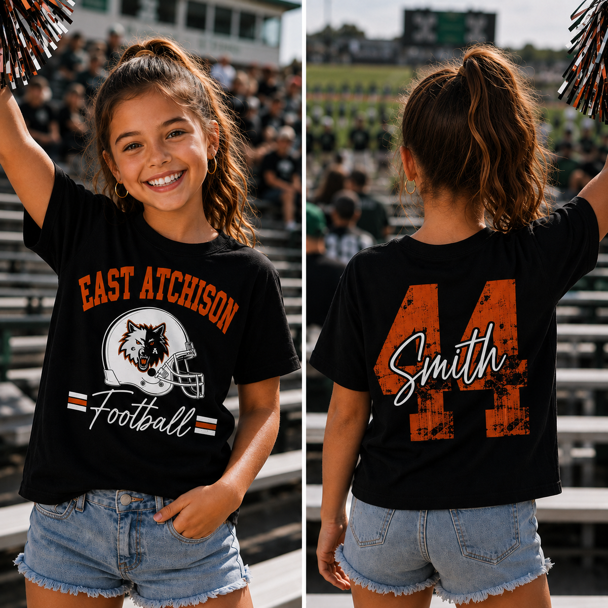 Youth Custom Gameday Tee — Football · Basketball · Volleyball (Your Team & Colors)