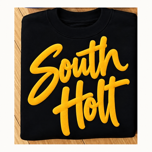 South Holt Puff Print Tee, Crew & Hoodie