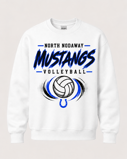 North Nodaway Mustangs Volleyball Spirit Wear - Brushstroke