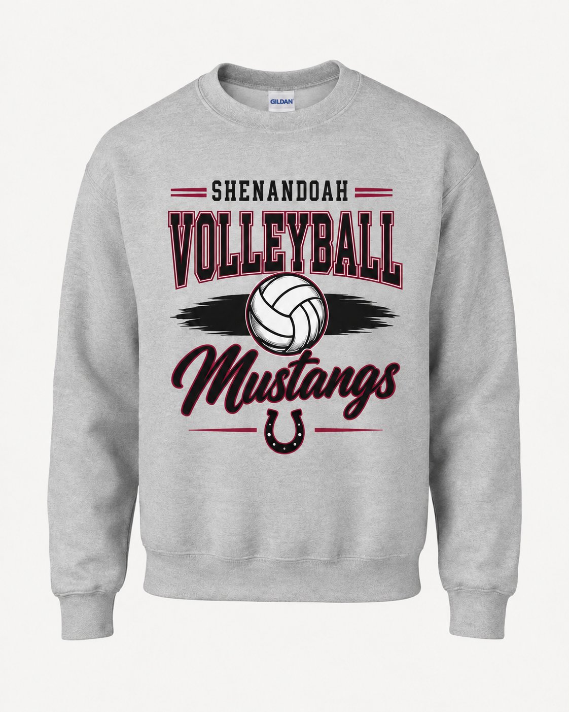 Shenandoah Mustangs Volleyball Spirit Wear - Retro Lines