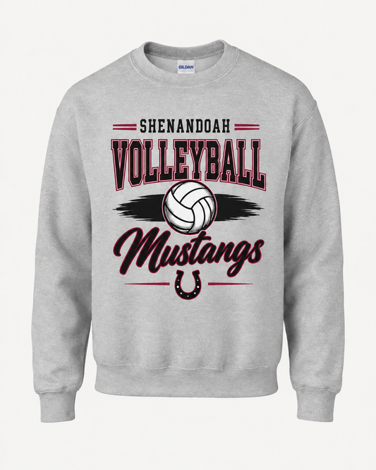 Shenandoah Mustangs Volleyball Spirit Wear - Retro Lines