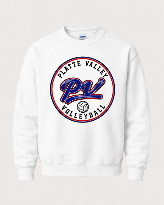 Platte Valley Volleyball Spirit Wear - Circle Badge