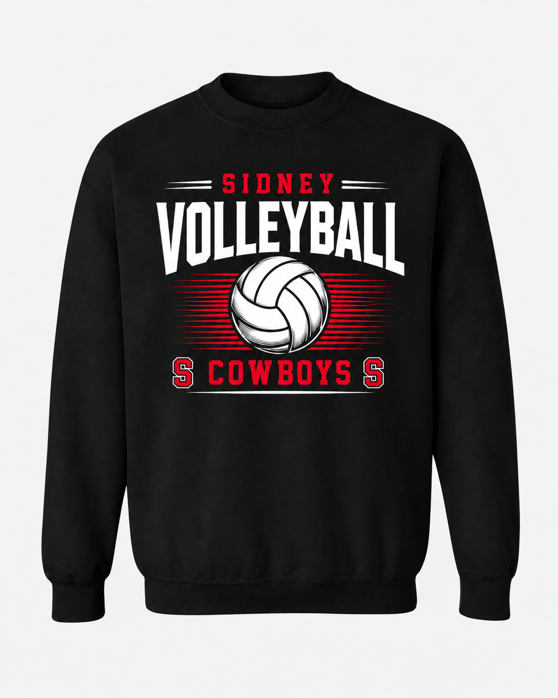Sidney Cowboys Volleyball Spirit Wear - Arched Script