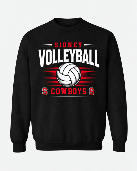 Sidney Cowboys Volleyball Spirit Wear - Arched Script