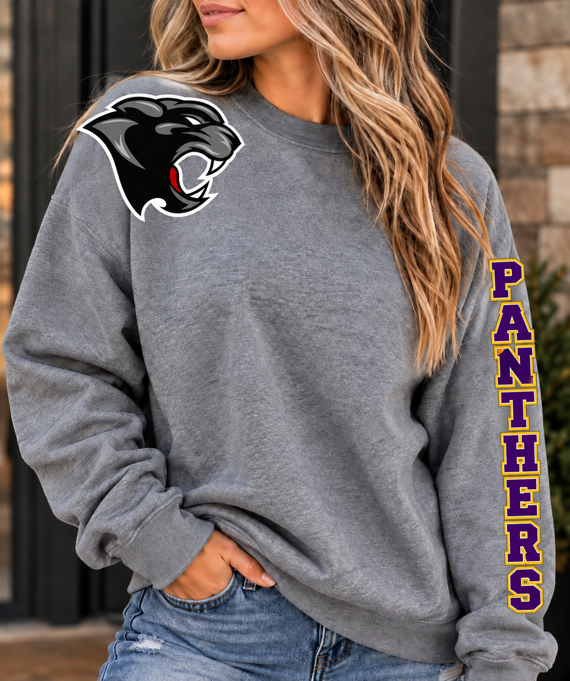 Mound City Panthers Sleeve Sweatshirt
