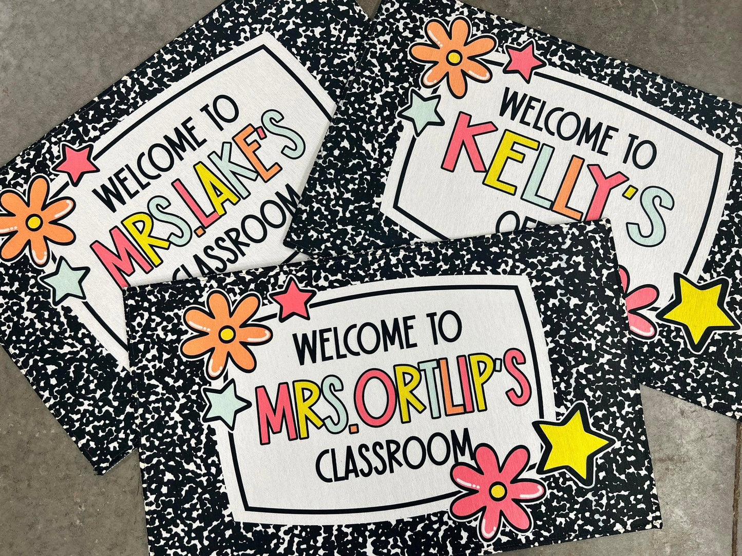 Personalized Teacher Doormat — Welcome to My Classroom