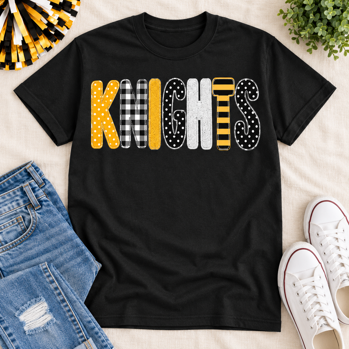 South Holt Knights Faux Chenille Tee