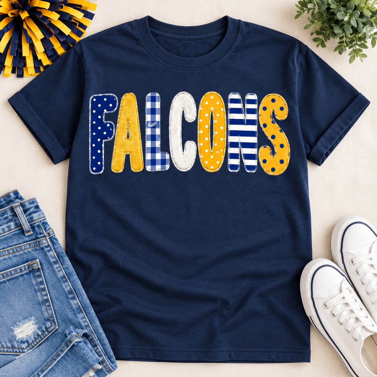 St. Gregory's Falcons Faux Chenille Tee